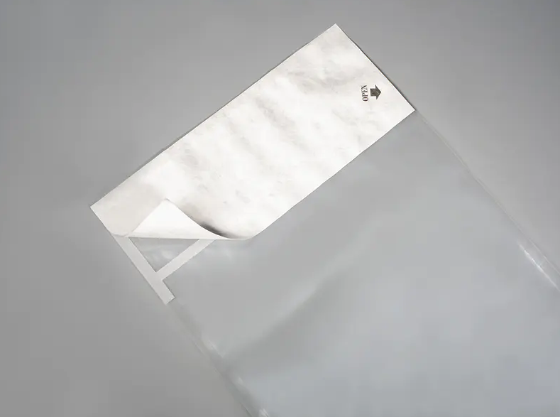 Scelta dell'imballaggio del sacchetto con testata per una migliore visibilità del marchio e sullo scaffale nelle applicazioni mediche